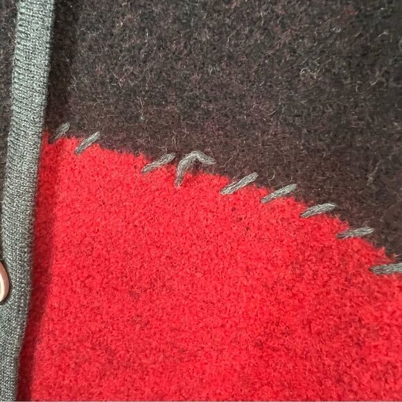 Elisabeth Liz Claiborne Wool Patchwork Coat - Picture 8 of 12